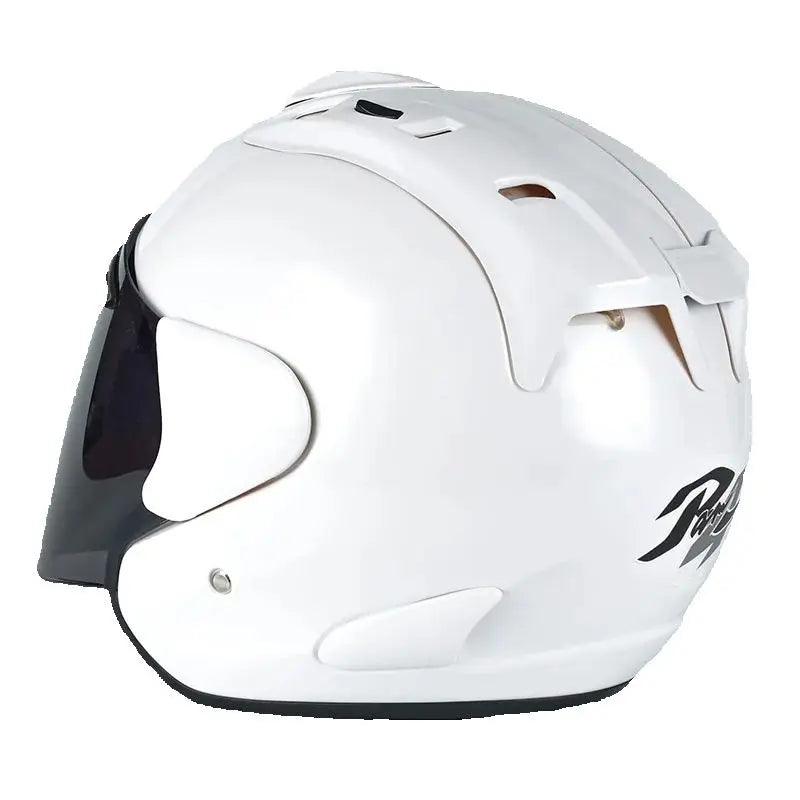 ECE Approved Open Face Motorcycle Helmet - White