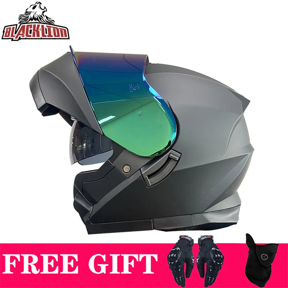 Double Visor Flip-Up Motorcycle Helmet