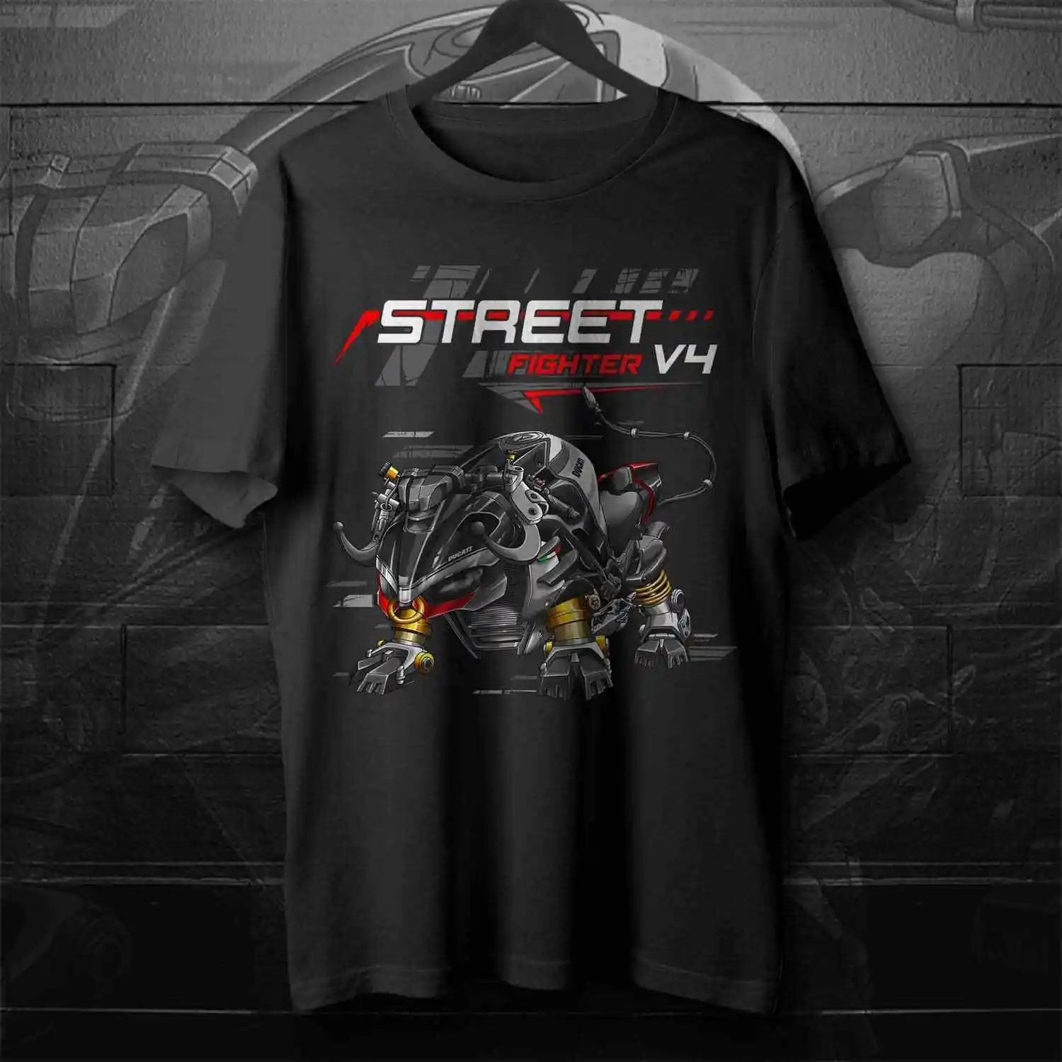 Streetfighter V4 Motorcycle T-Shirt for Sportbike Enthusiasts