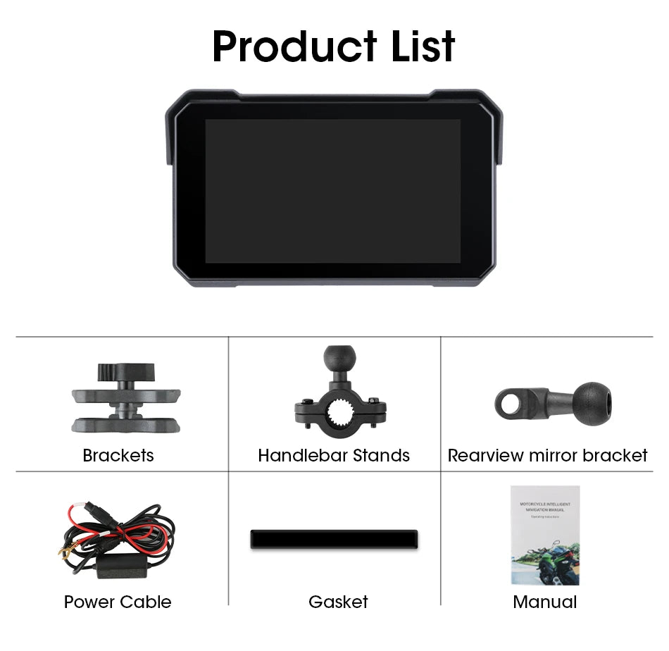 Waterproof motorcycle dashboard display motorcycle display screen