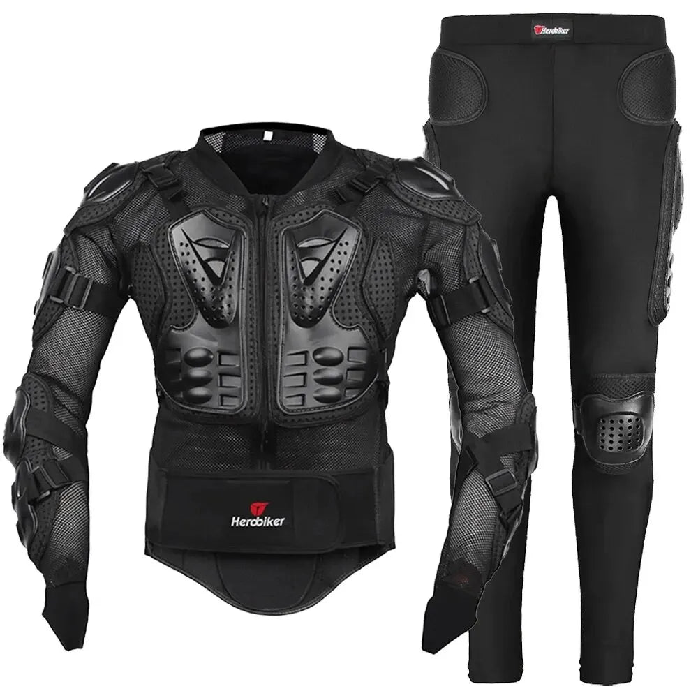 Motorcycle Body Armour Racing Jacket with CE Pads