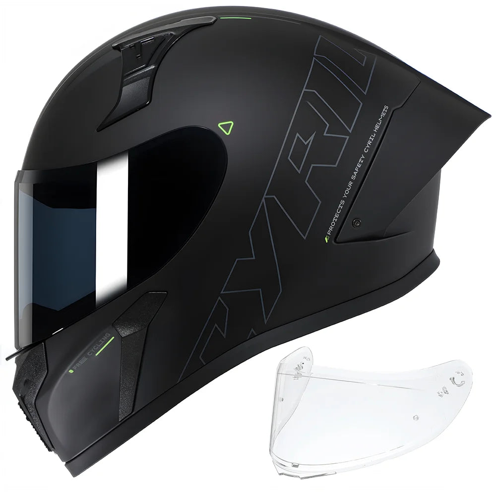 Premium Full Face Motorcycle Helmet - Dual Safety Certified