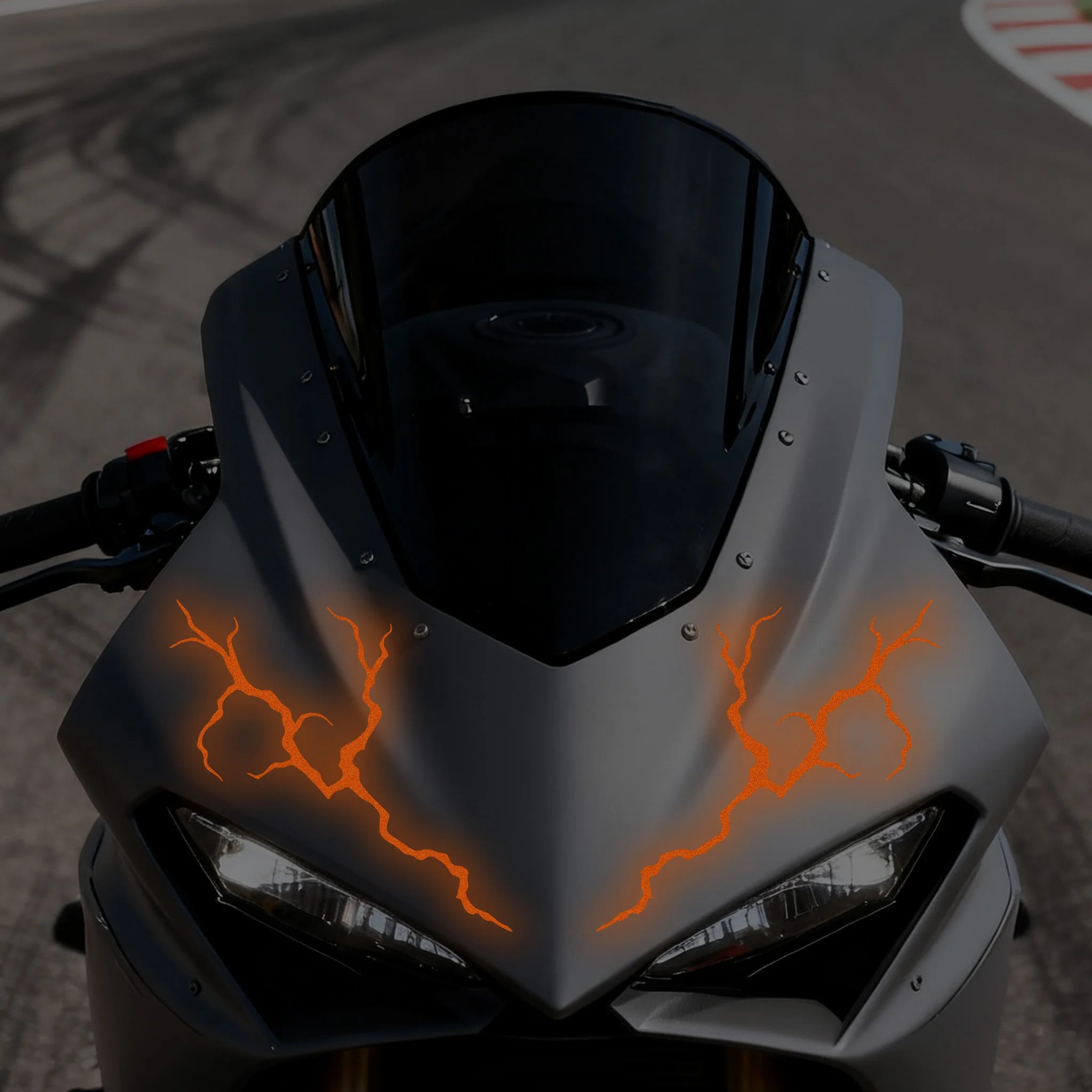 Reflective Lightning Motorcycle Stickers