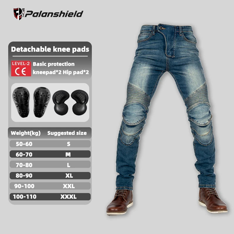 Men's Winter Motorcycle Pants with Protective Gear
