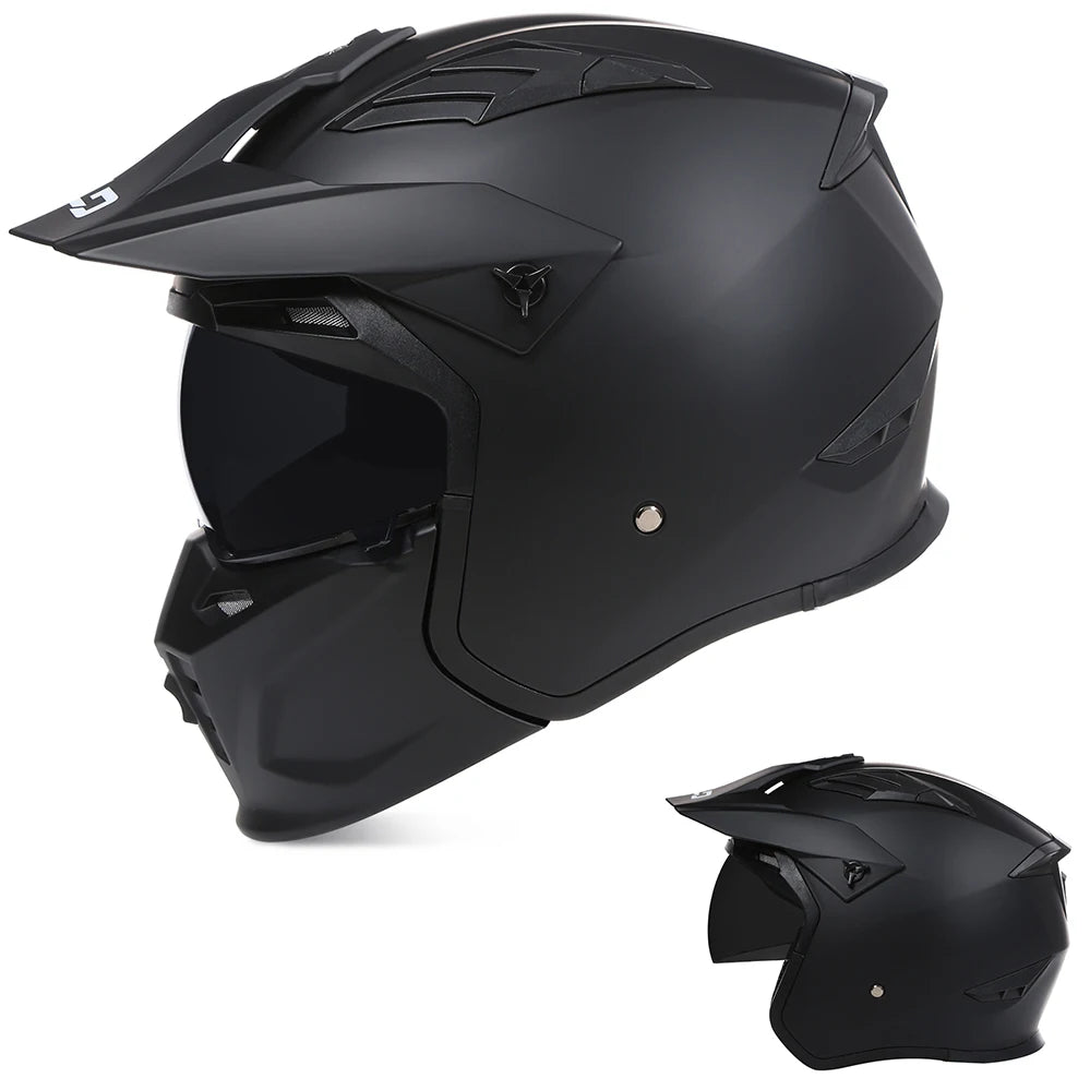 Premium Full Face Motorcycle Helmet with Detachable Design