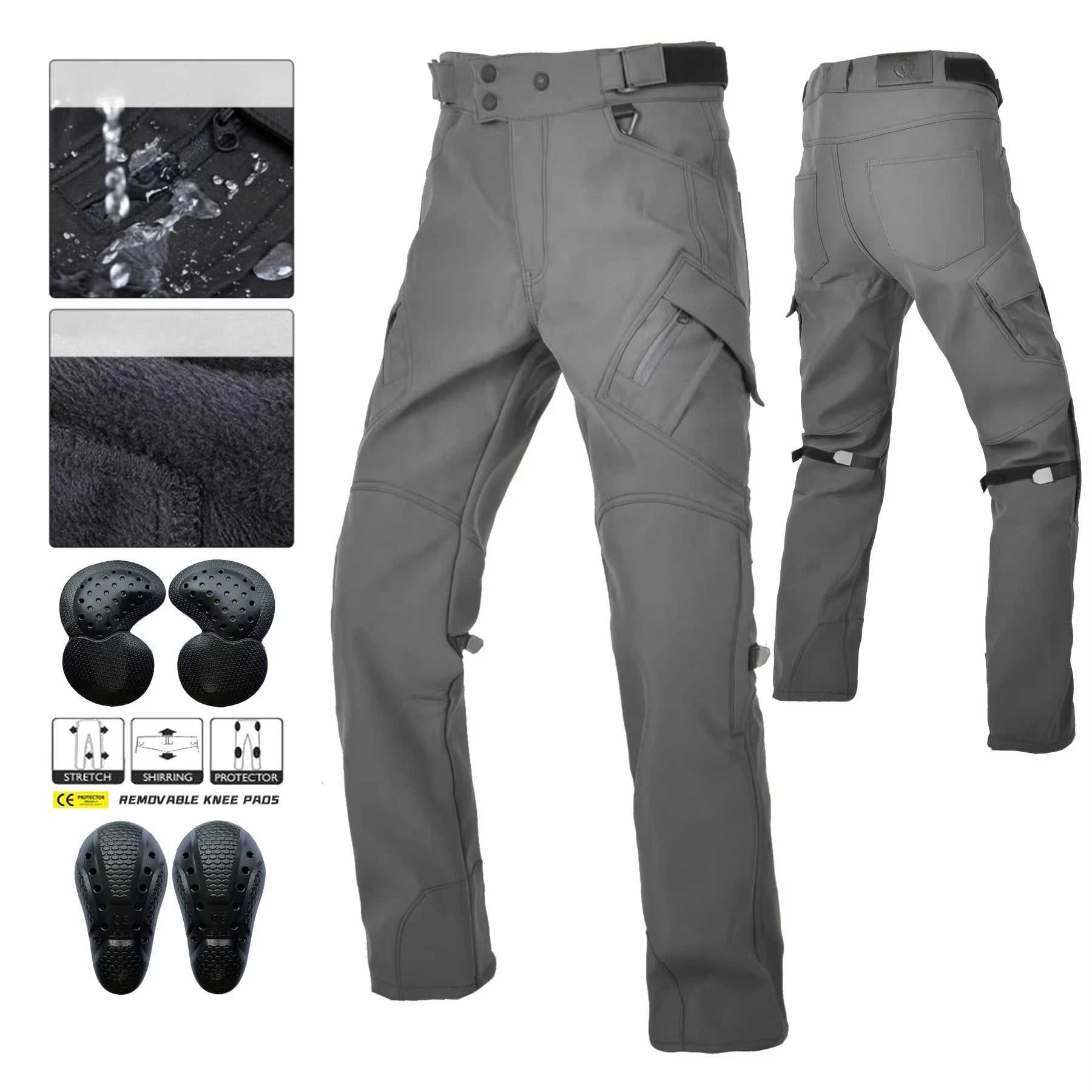Classic Motorcycle Rider Pants for Autumn and Winter