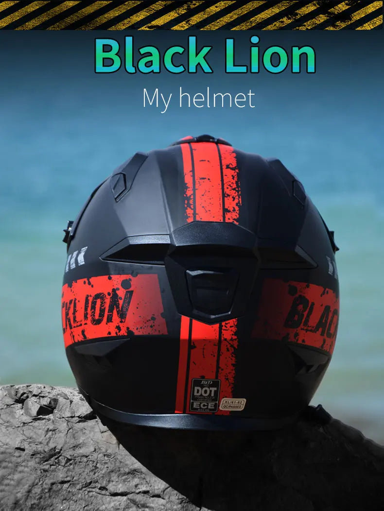 Premium Full Face Motorcycle Helmet with Detachable Design
