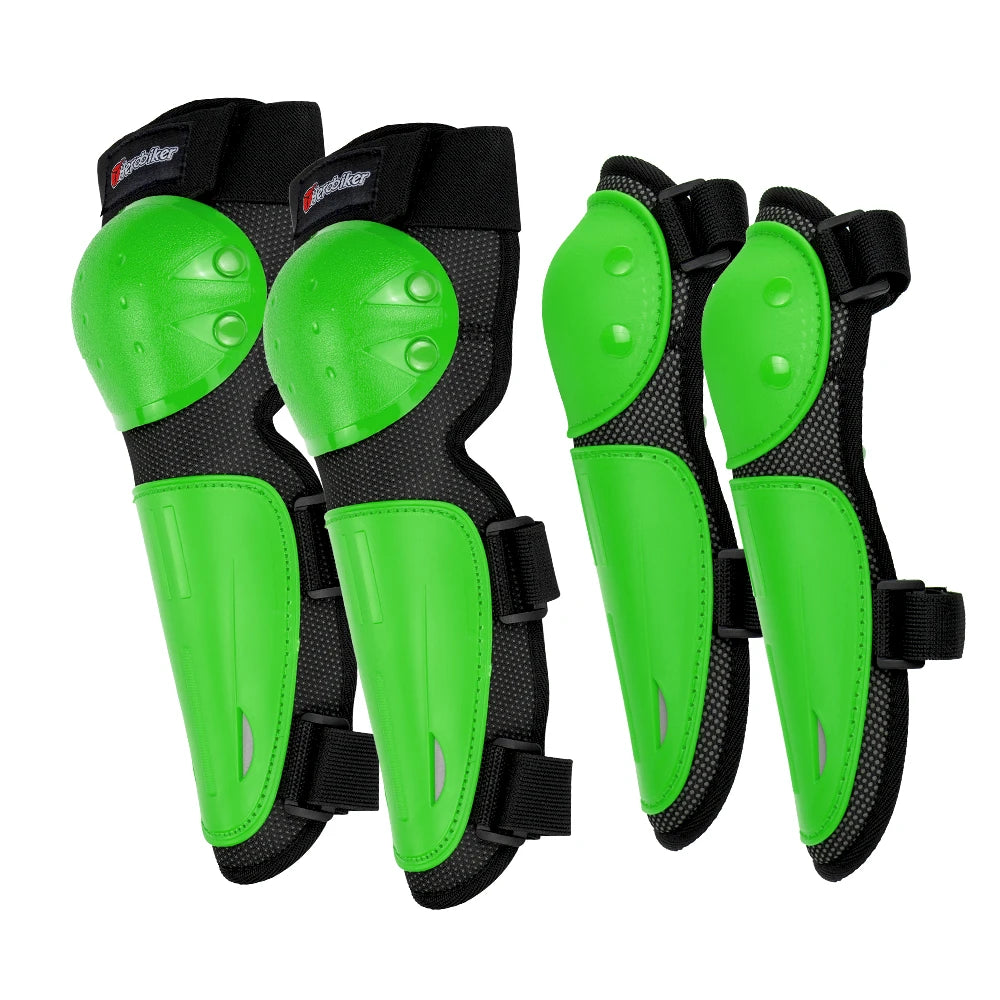 Kids Motorcycle Armor Vest Set with Elbow and Knee Pads