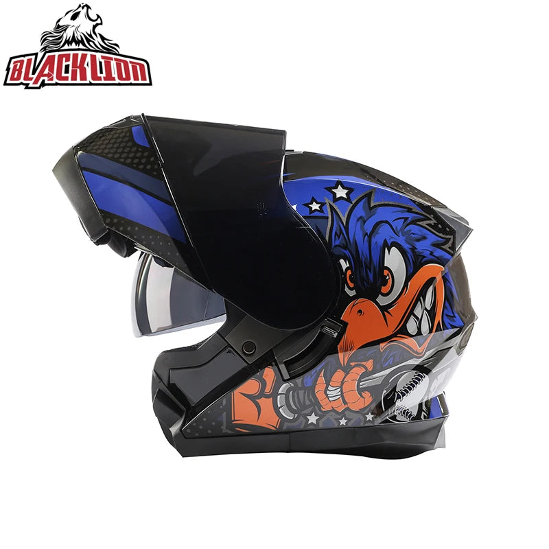 Double Visor Flip-Up Motorcycle Helmet