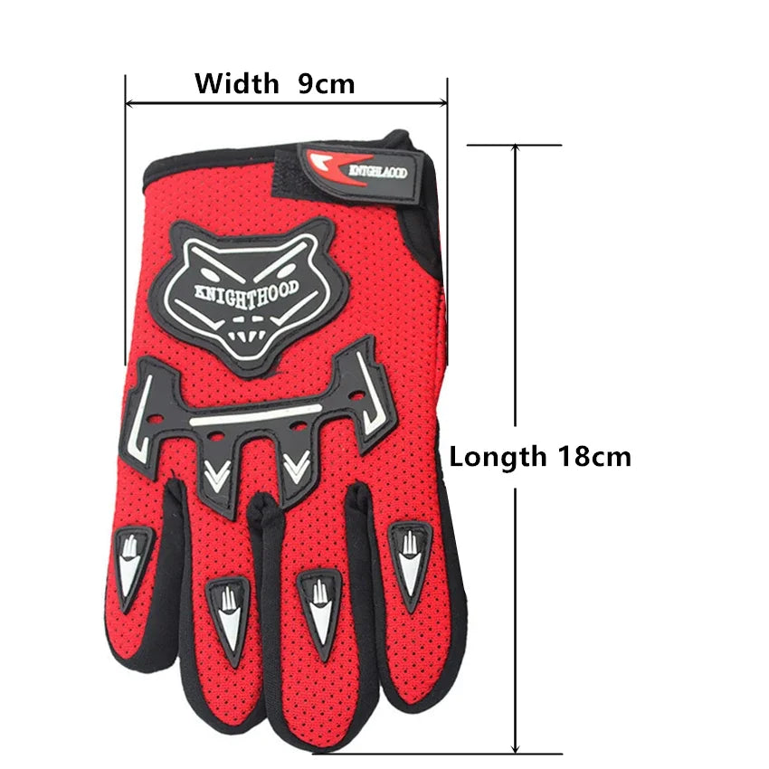 Kids Full Finger Motorcycle Gloves