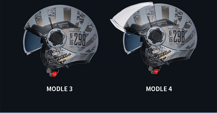 Retro Style Modular Motorcycle Helmet