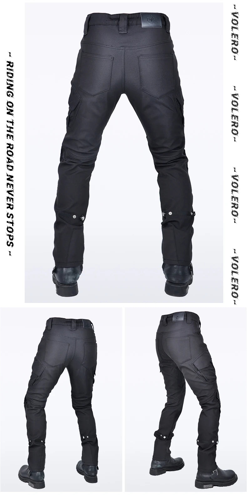 Classic Motorcycle Rider Pants for Autumn and Winter