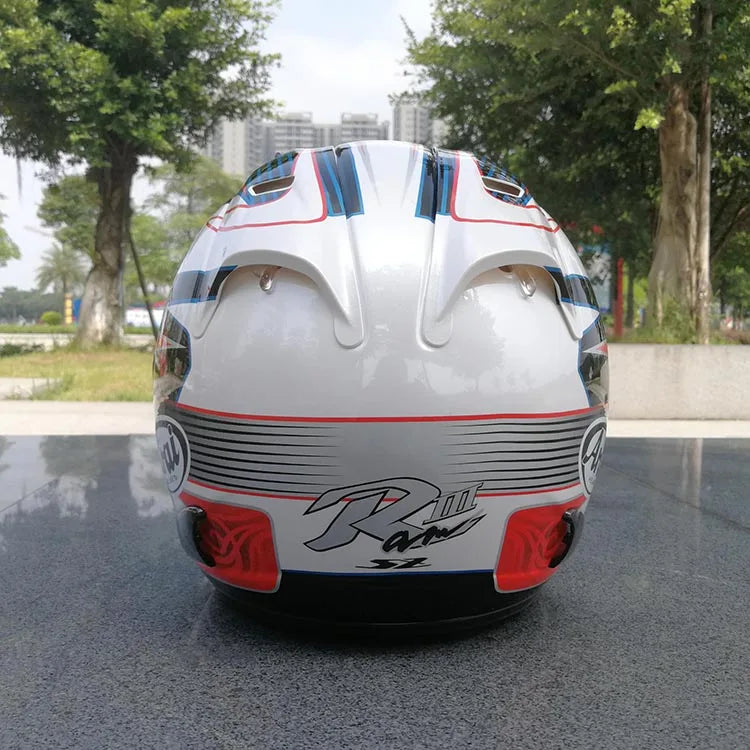 SZ-Ram 3 White Blue Open Face Motorcycle Helmet