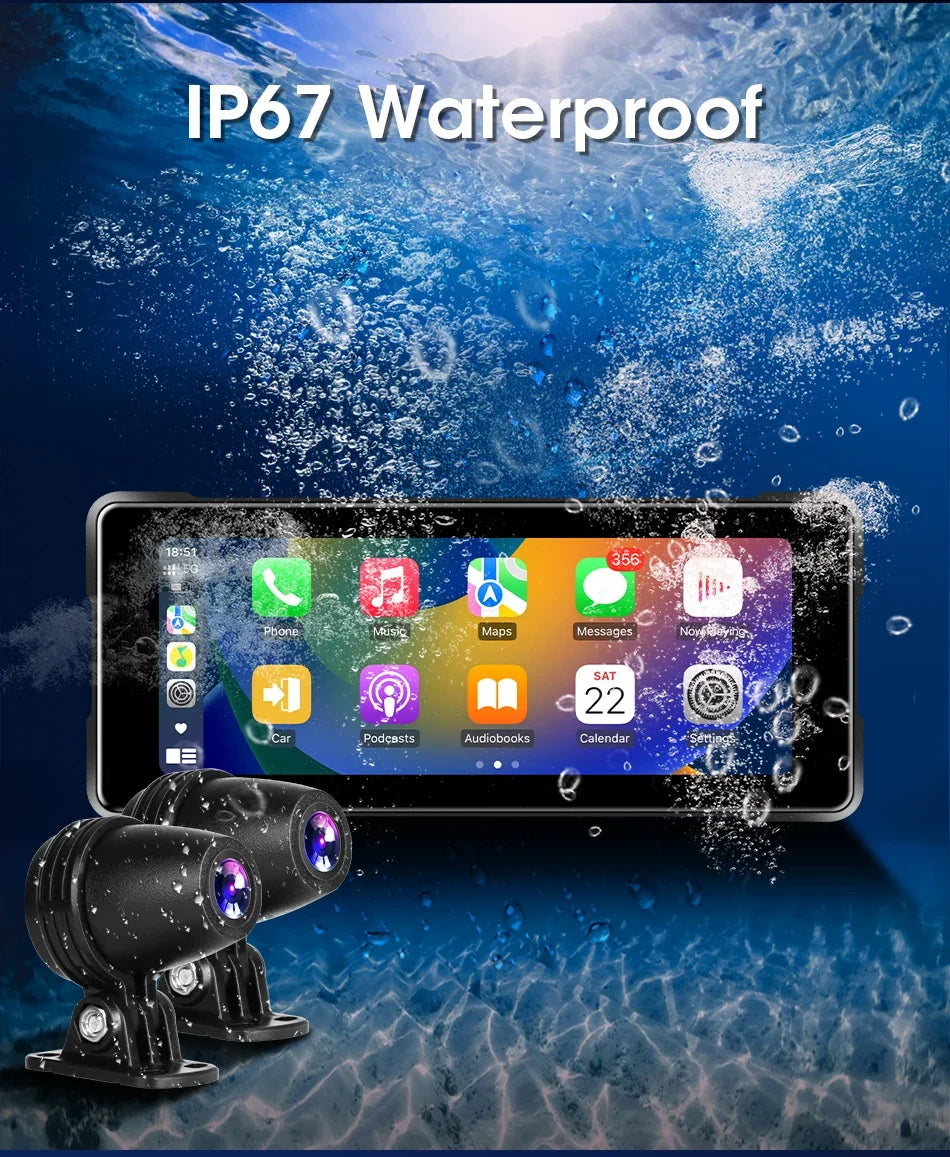 motorcycle CarPlay Android Auto screen