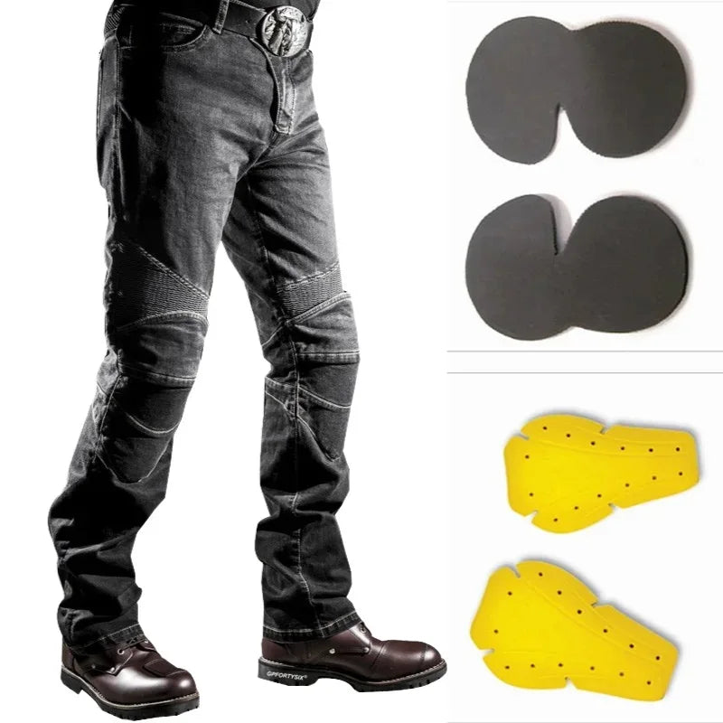 Summer Motorcycle Jeans with Protective Pads