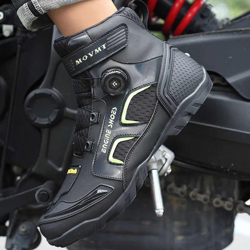 Men's Leather Motorcycle Boots