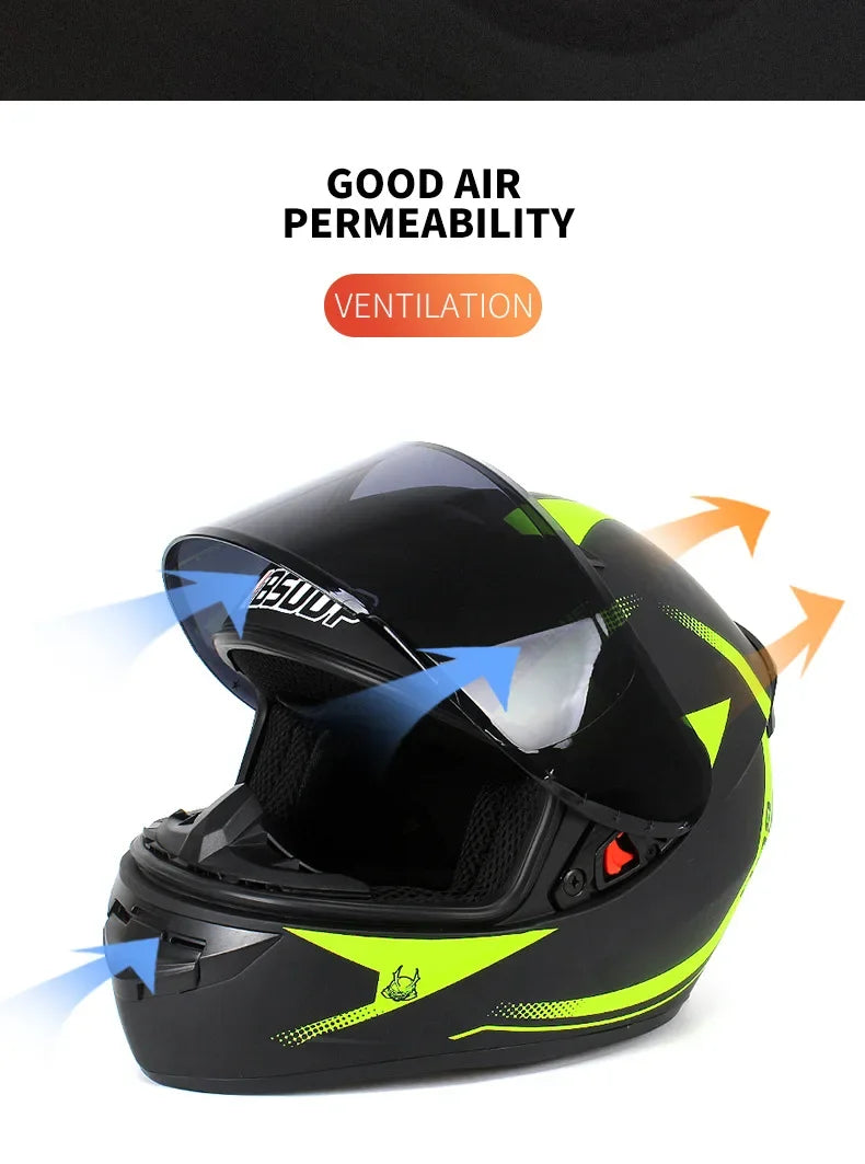 Spider Style Full Face Motorcycle Racing Helmet