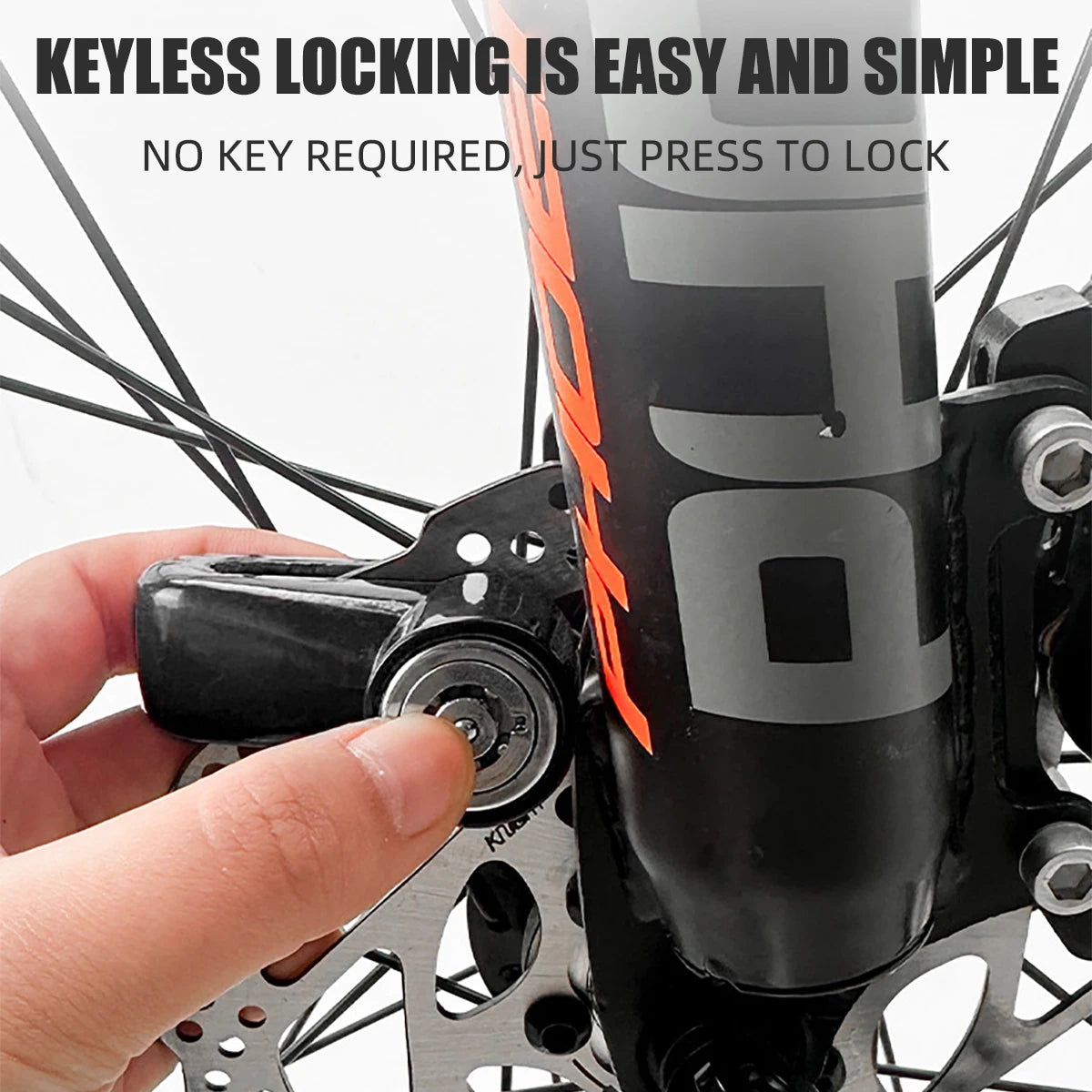 Heavy-Duty Motorcycle Disc Brake Lock