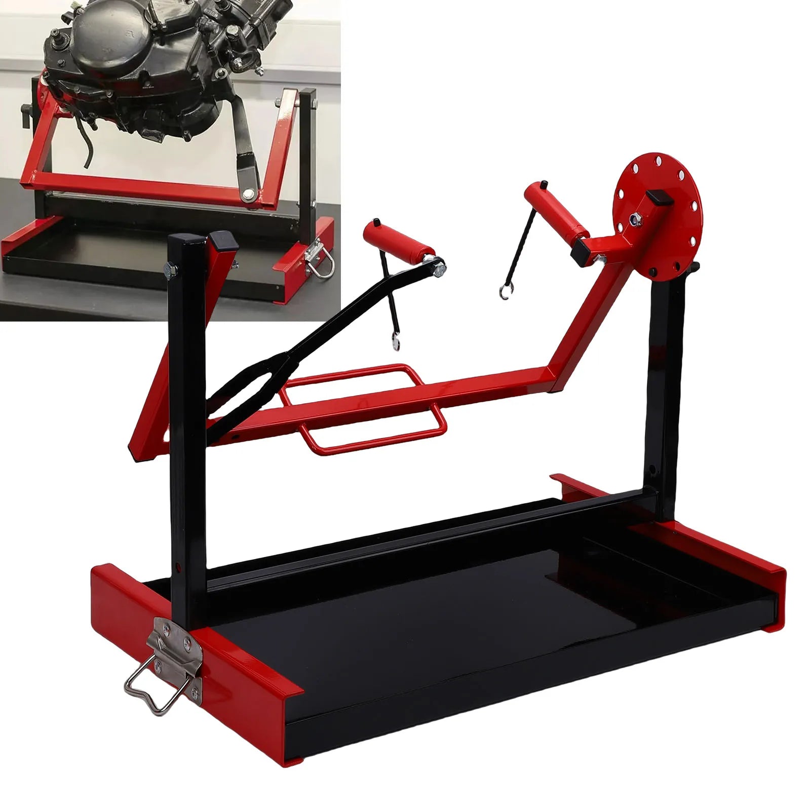 Adjustable and Rotatable Motorcycle Engine Stand