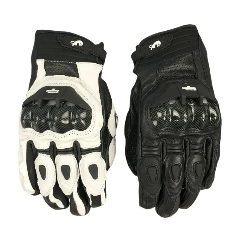 Leather Touchscreen Riding Gloves