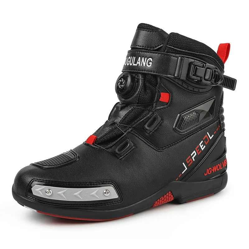 High-Top Motorcycle Boots