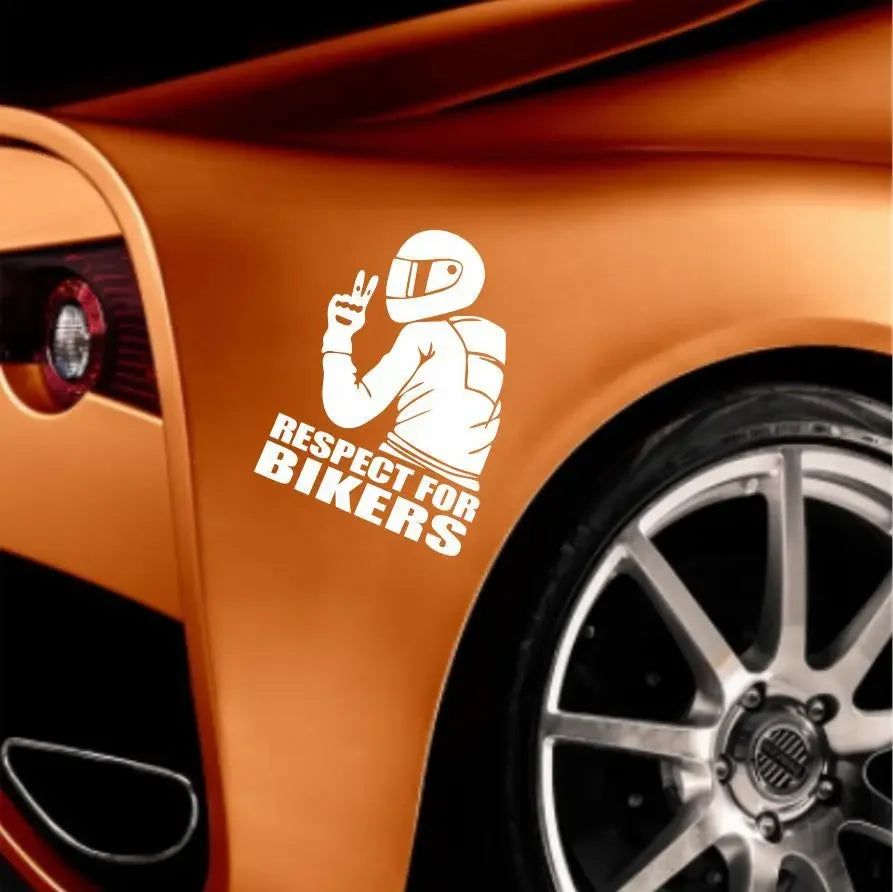 Respect Biker 3D Vinyl Sticker