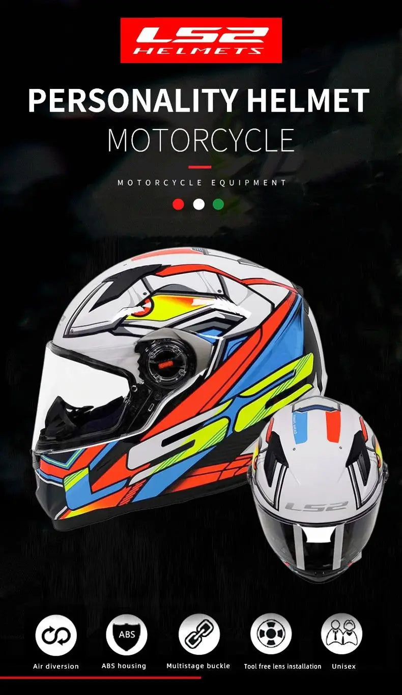LS2 Full Face Motorcycle Helmet
