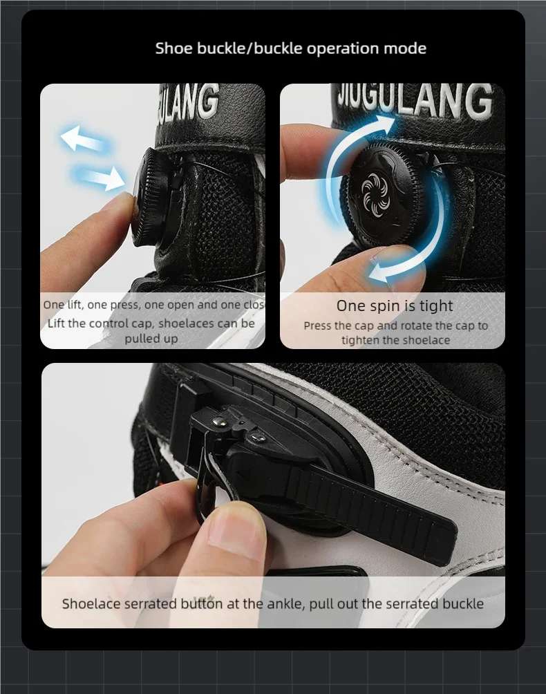 High-Top Motorcycle Boots