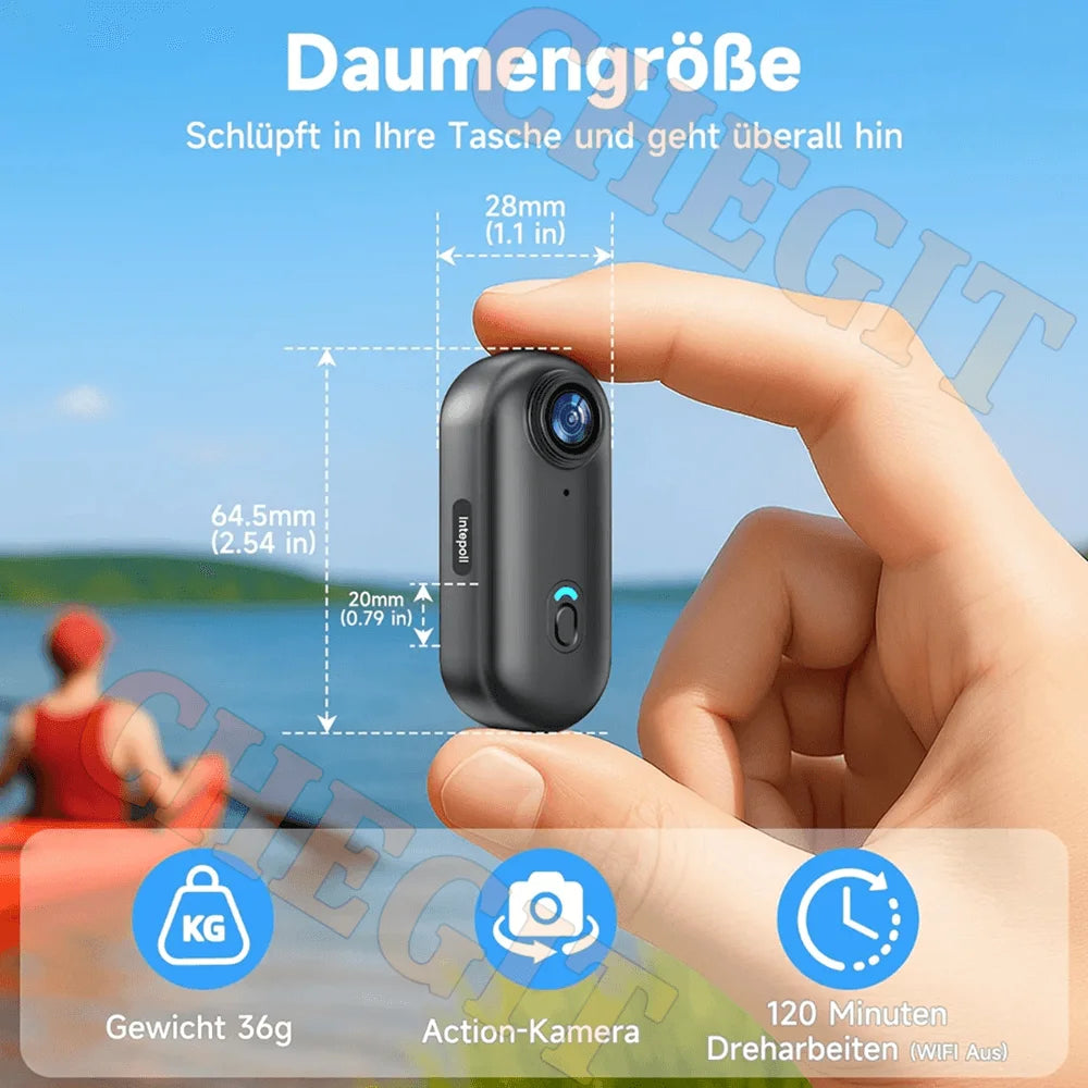 4K waterproof body camera