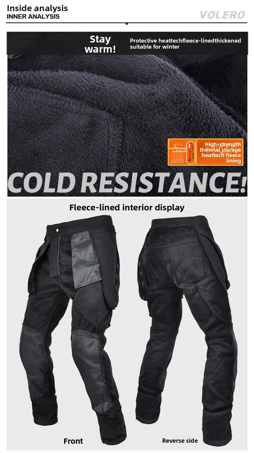 Classic Motorcycle Rider Pants for Autumn and Winter