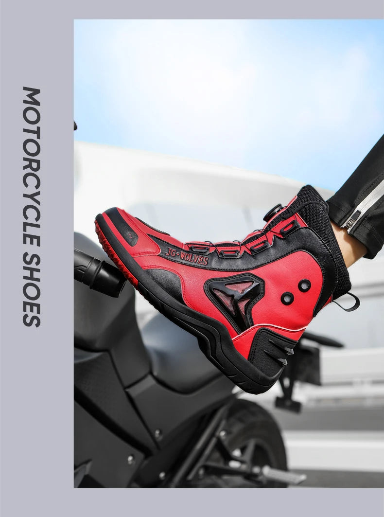 High-Top Motorbike Boots