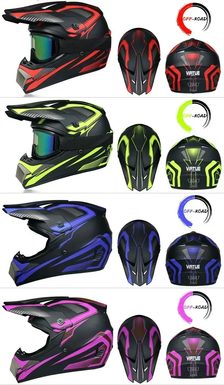 Off-Road Motorcycle Helmet - DOT Certified