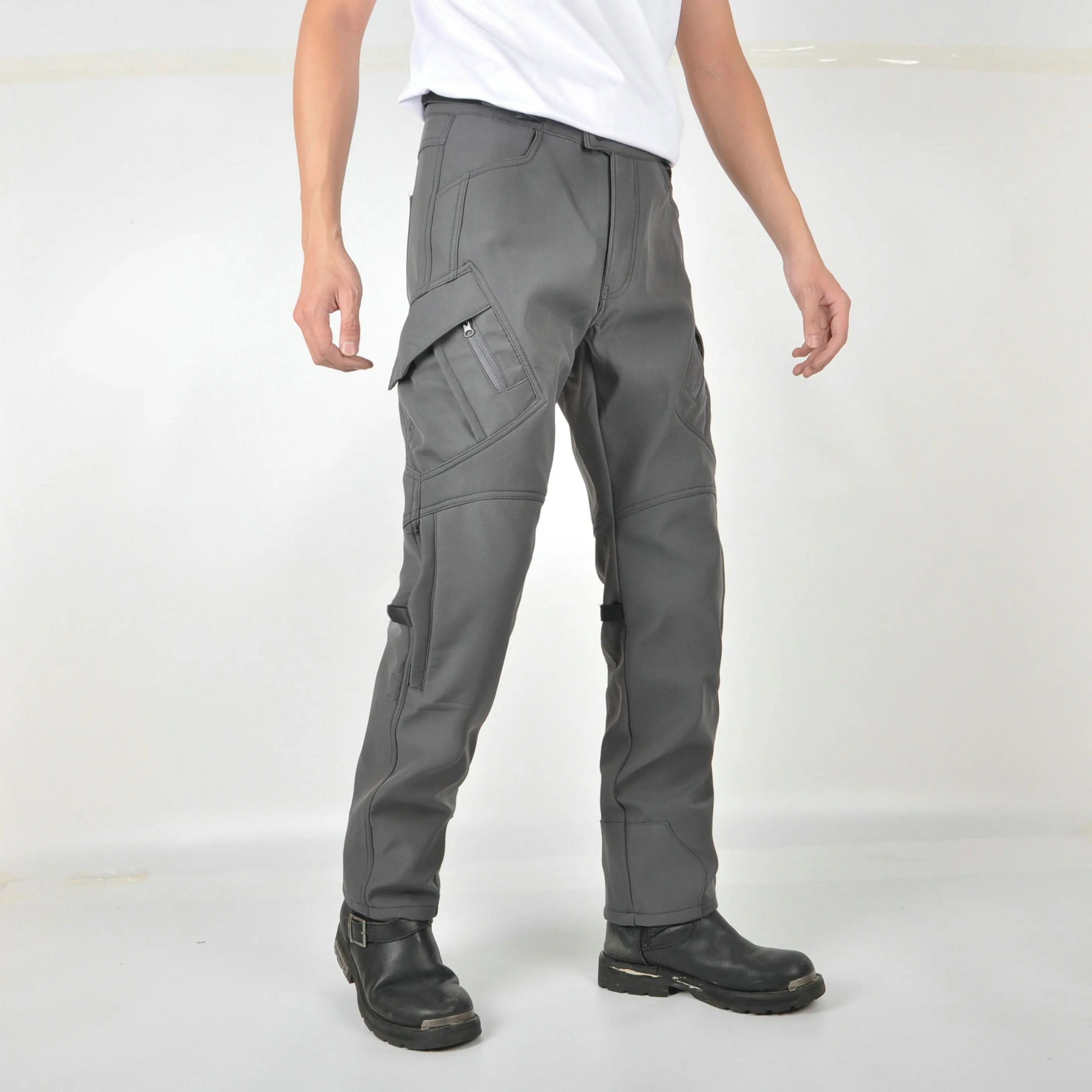 Classic Motorcycle Rider Pants for Autumn and Winter