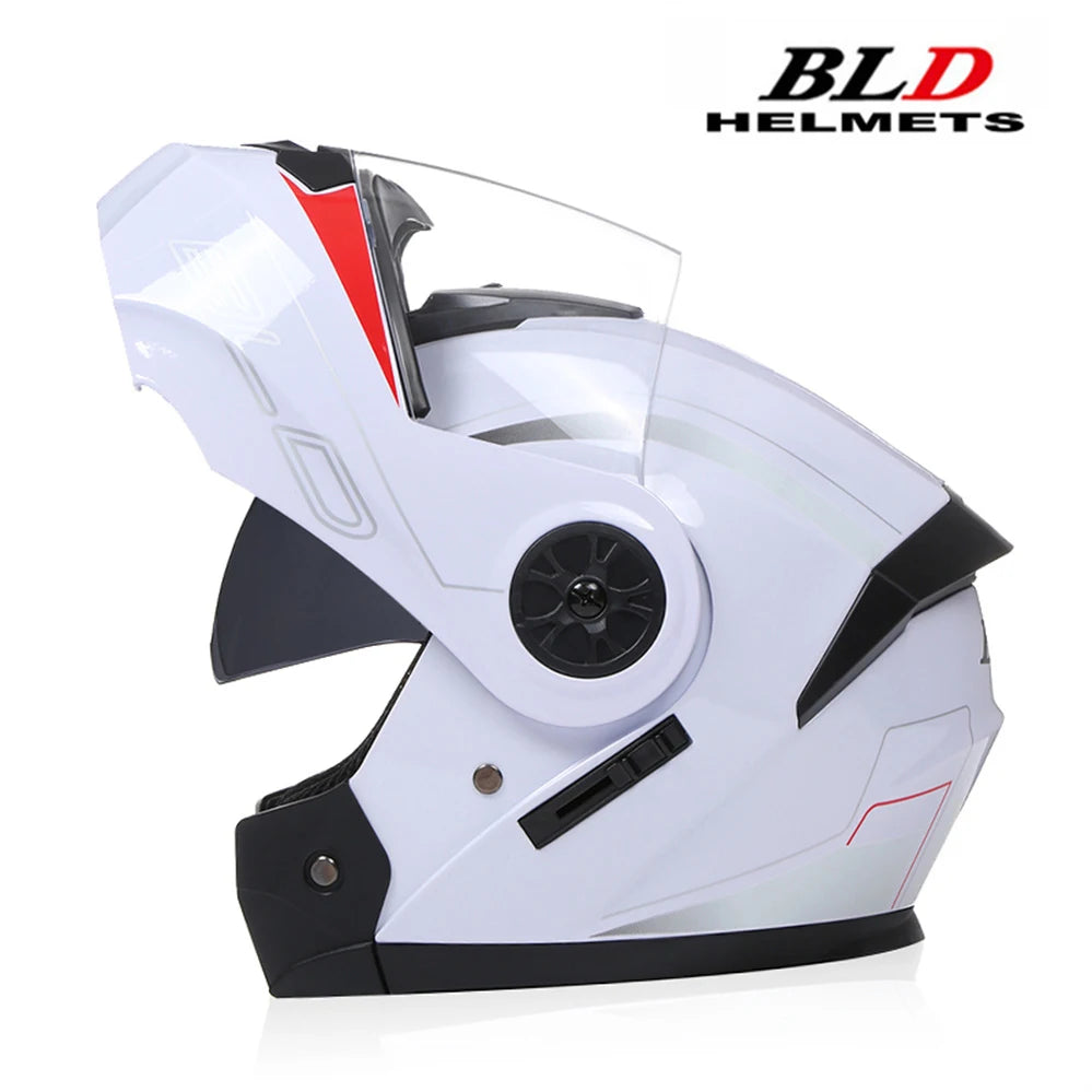 Dual Lens Flip-Up Modular Motorcycle Helmet