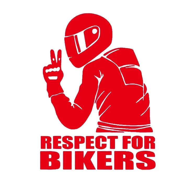 Respect Biker 3D Vinyl Sticker