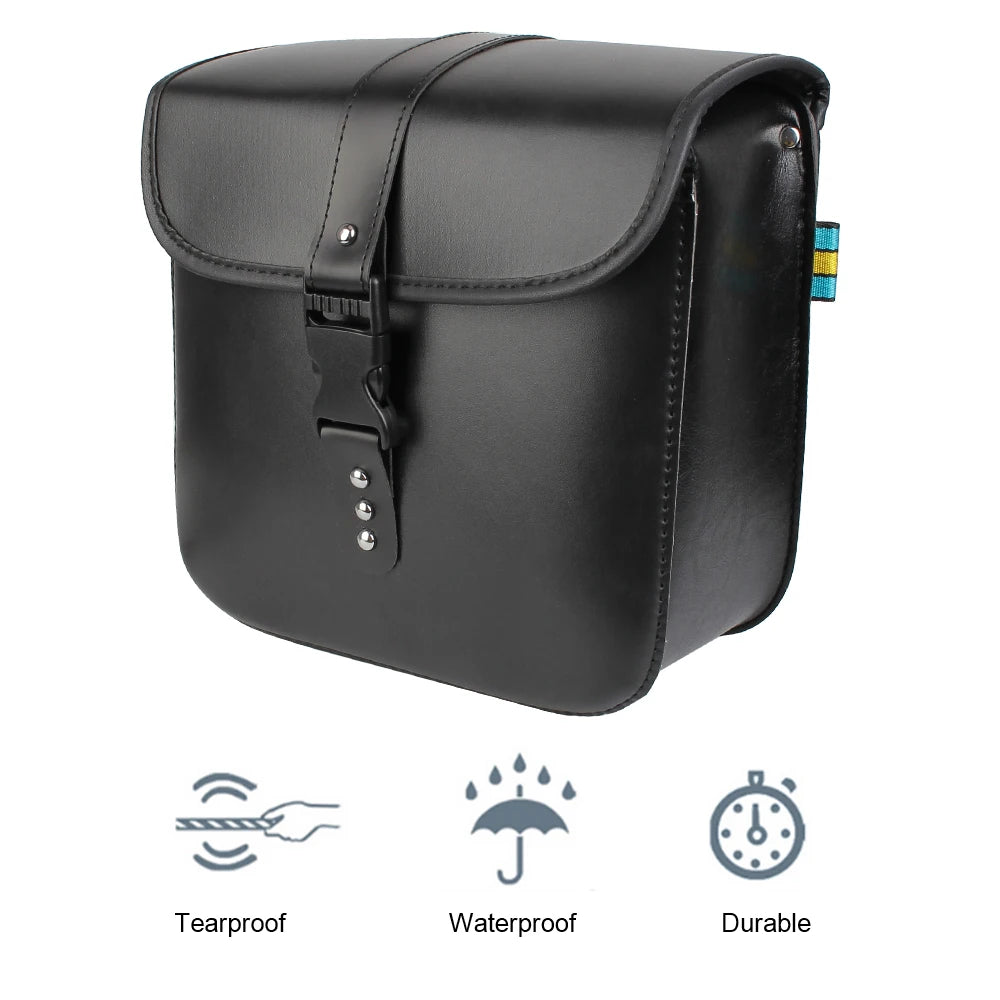 Vintage Style PU Leather Motorcycle Saddle Bags