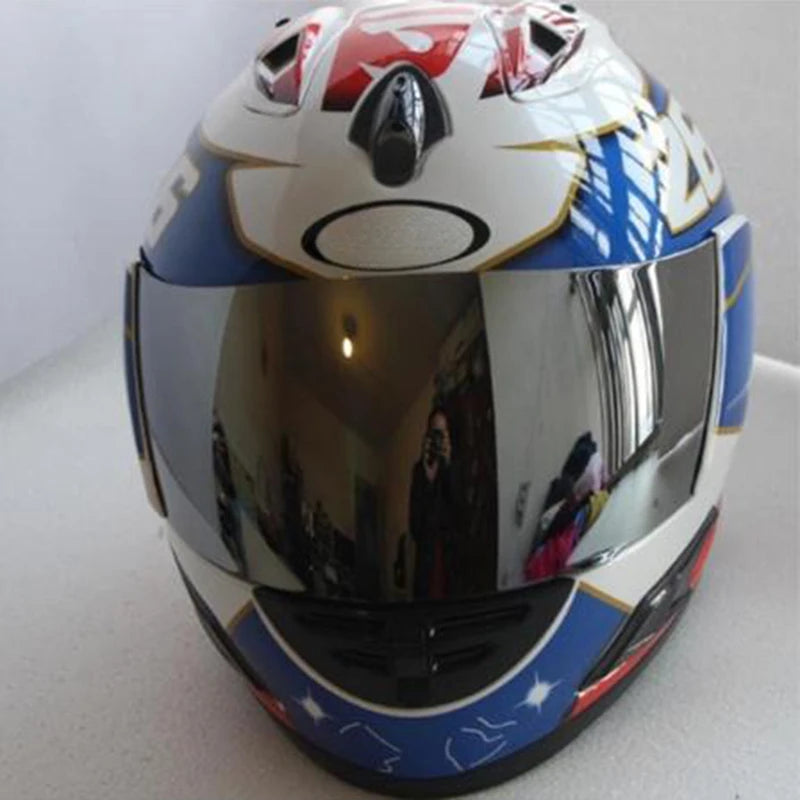 Pedrosa Samurai Spirit Blue Motorcycle Racing Helmet