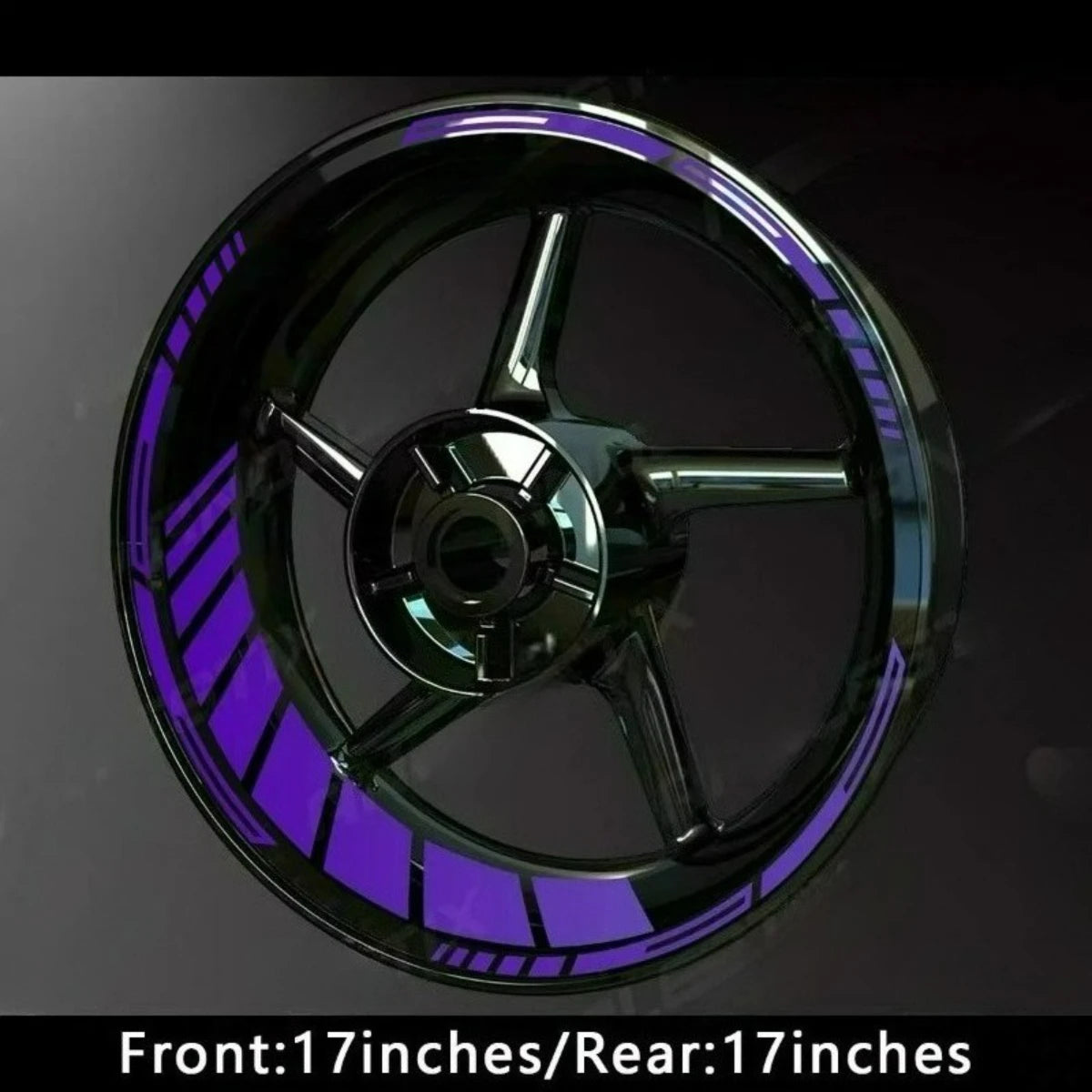 Motorcycle Hub Sticker Set for 17-Inch Wheels