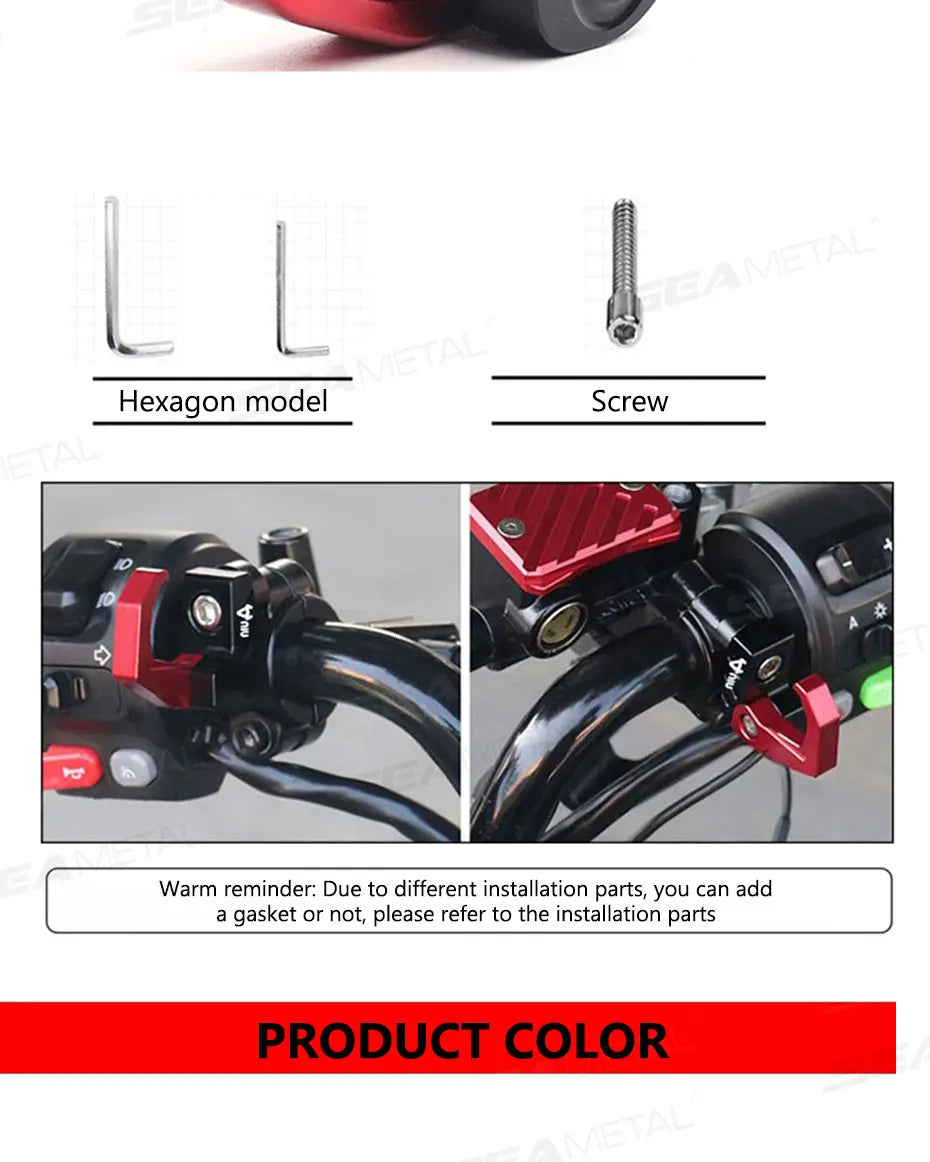CNC Aluminium Motorcycle Helmet Hook
