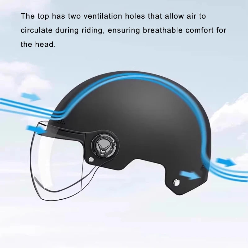 Classic Retro Motorcycle Helmet