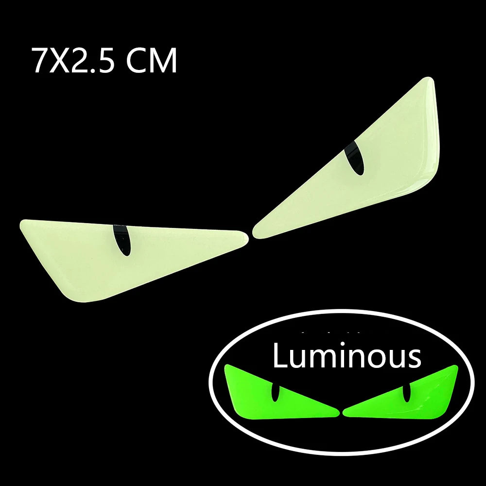 Reflective Devil's Eye Stickers for Car and Motorcycle Safety