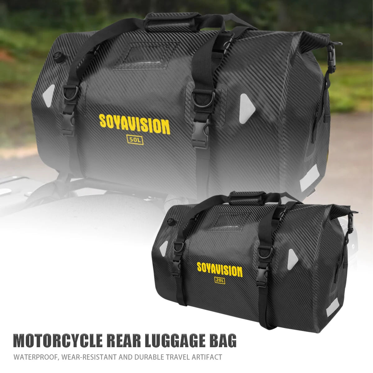 Waterproof Motorcycle Tail Bag 66L