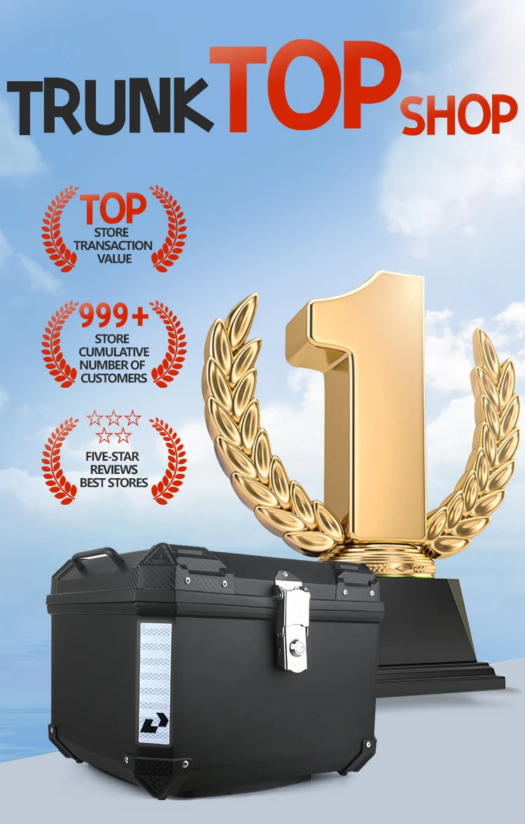 Universal 70L Motorcycle Tail Box Trunk