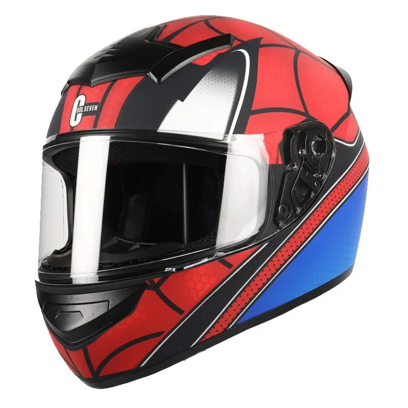 Spider Style Full Face Motorcycle Racing Helmet