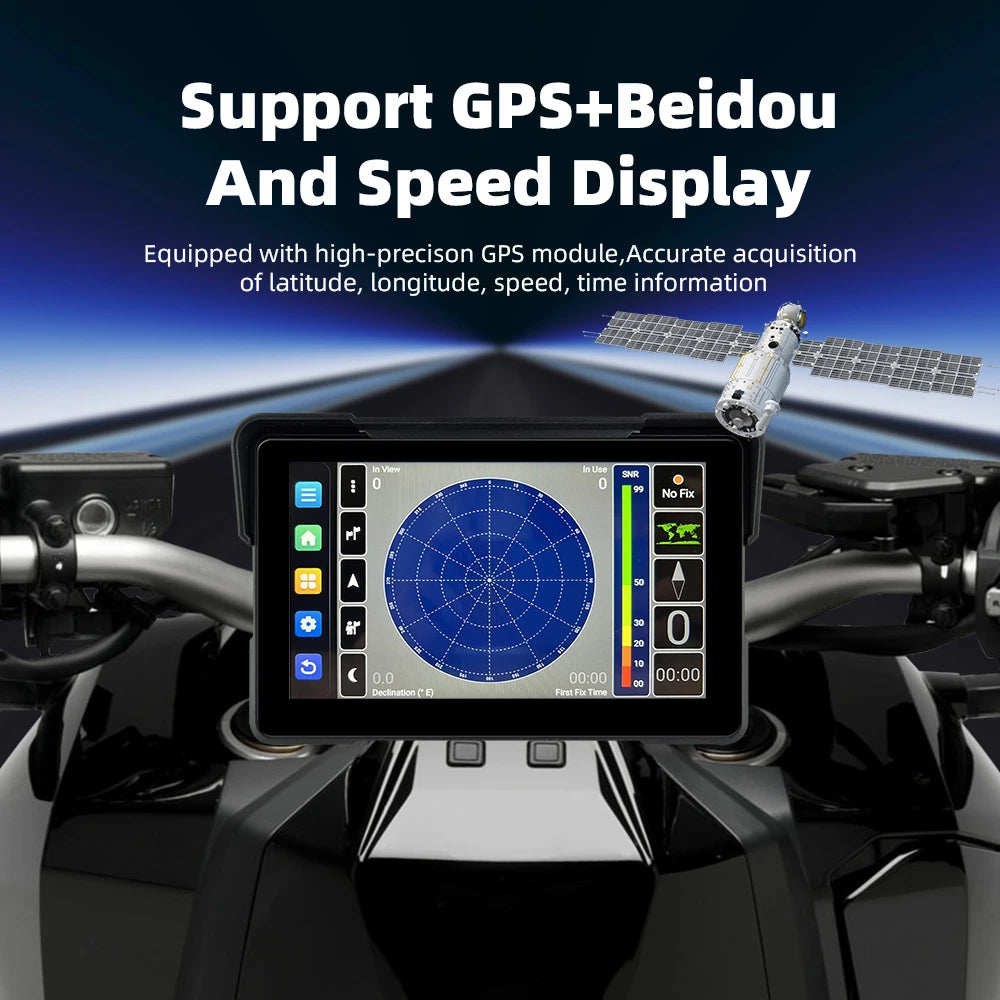 EKIY 7.0" Wireless Motorcycle GPS Display