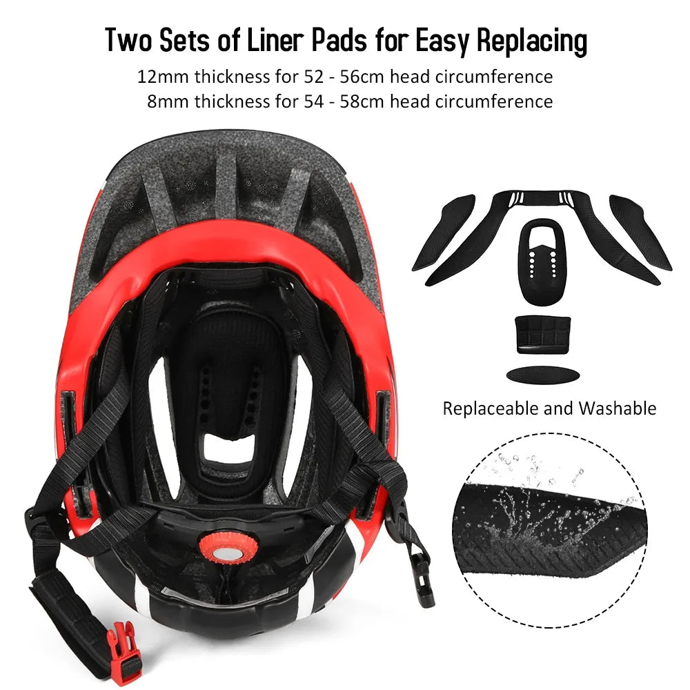 Kids Detachable Full Face Bike Helmet