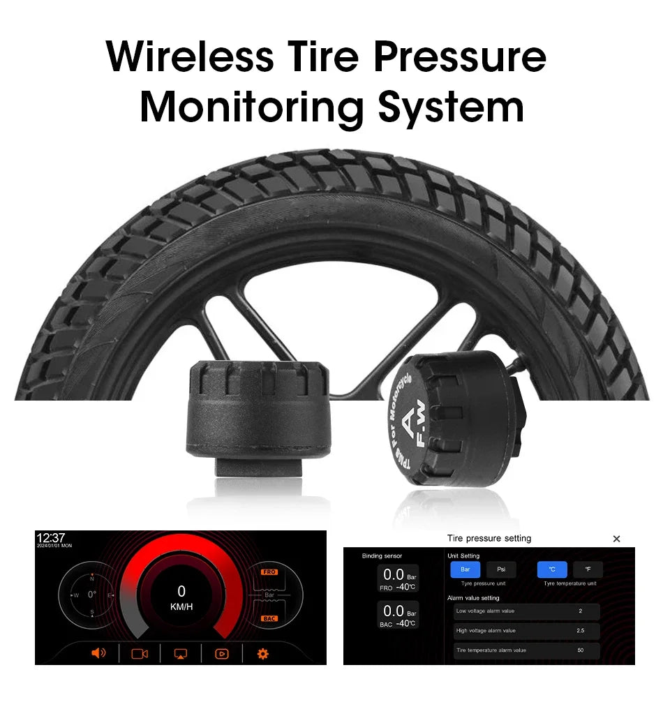 motorcycle touch screen GPS navigation system