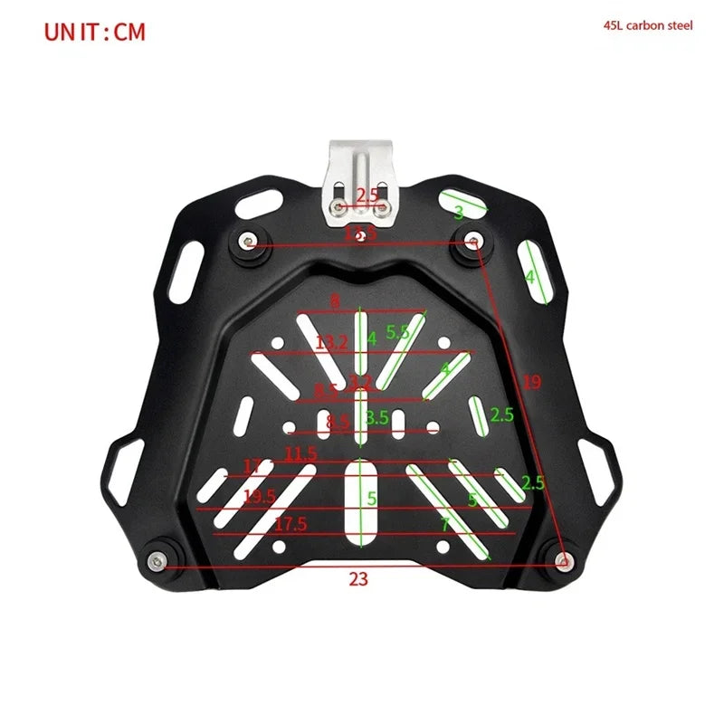 Motorcycle Rear Luggage Box Bracket Plate