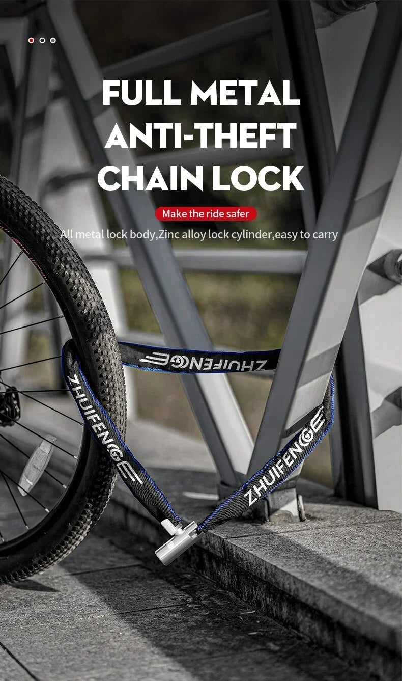 Motorcycle Chain Lock - High-Security Anti-Theft Lock