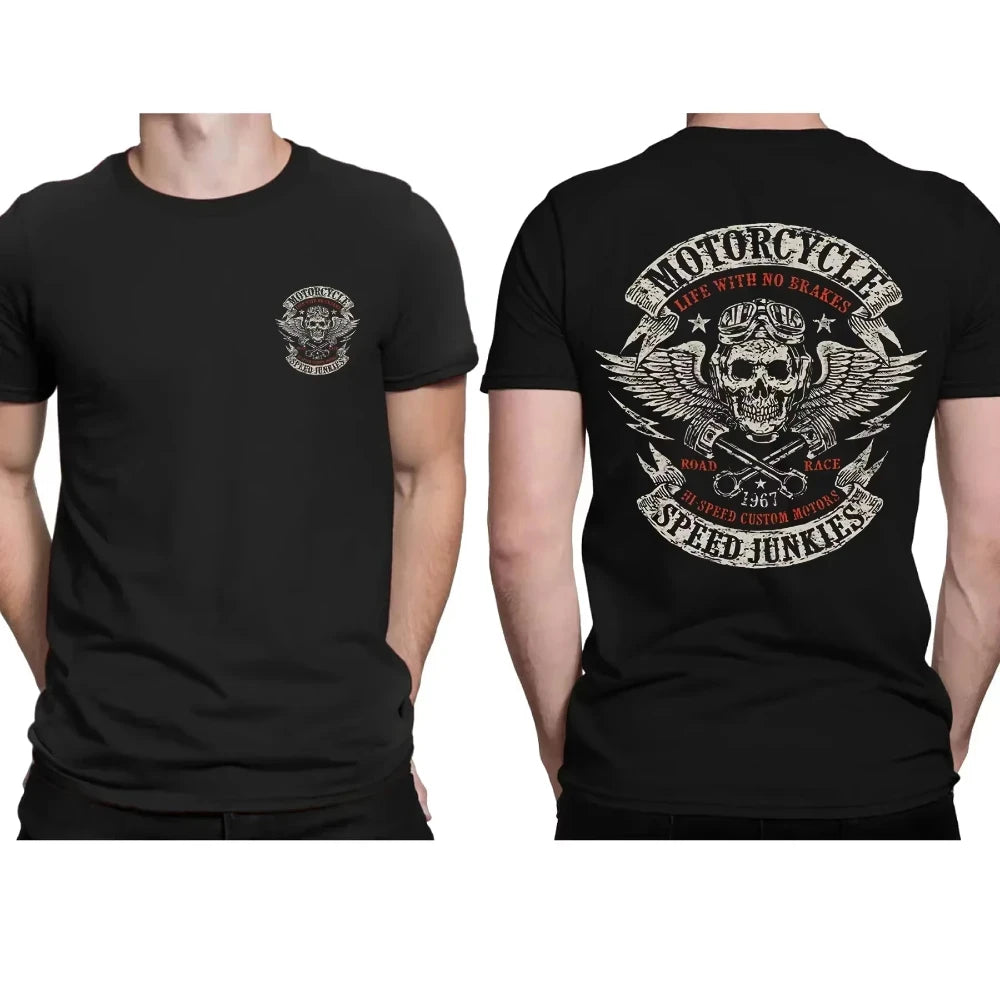 Men's Gothic Style Motorcycle Enthusiast T-shirt